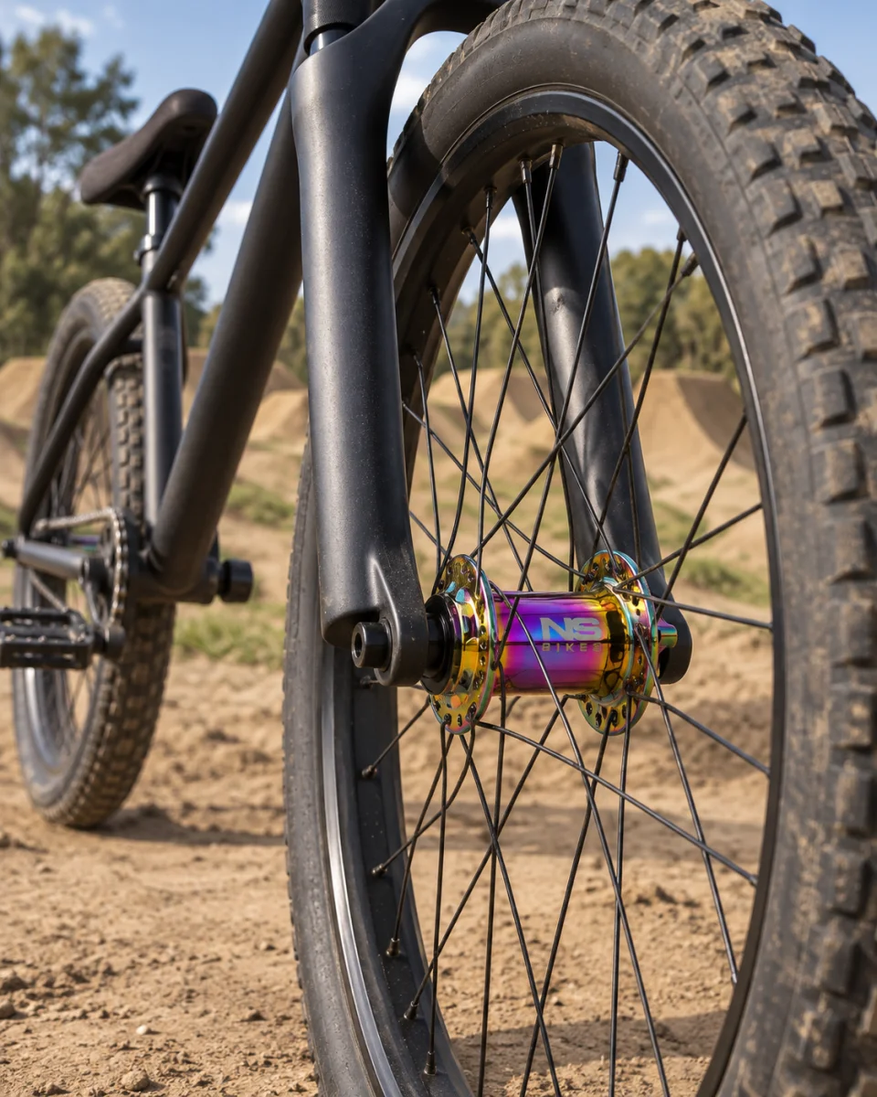 NS Bikes Piasta Przód NSP-3811 Rotary 20 Boost 110x20mm 32H Disc Oilslick #zdjecie5