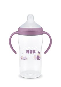 Butelka do nauki picia NUK Perfect Match 260ml 6m+ uchwyty fioletowa hipcio #zdjecie6