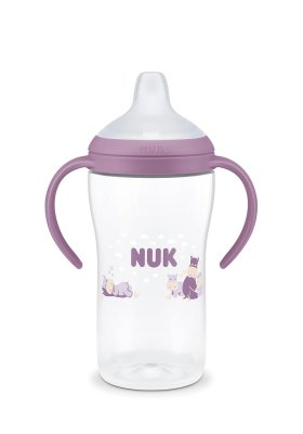 Butelka do nauki picia NUK Perfect Match 260ml 6m+ uchwyty fioletowa hipcio #zdjecie6