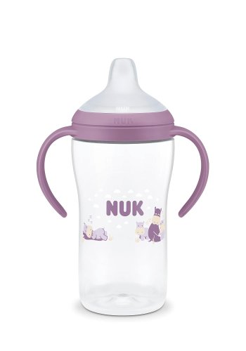 Butelka do nauki picia NUK Perfect Match 260ml 6m+ uchwyty fioletowa hipcio #zdjecie6