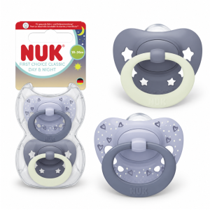 Smoczek NUK First Choice Classic Day & Night silikon 18-36m 2szt pudełko #zdjecie2