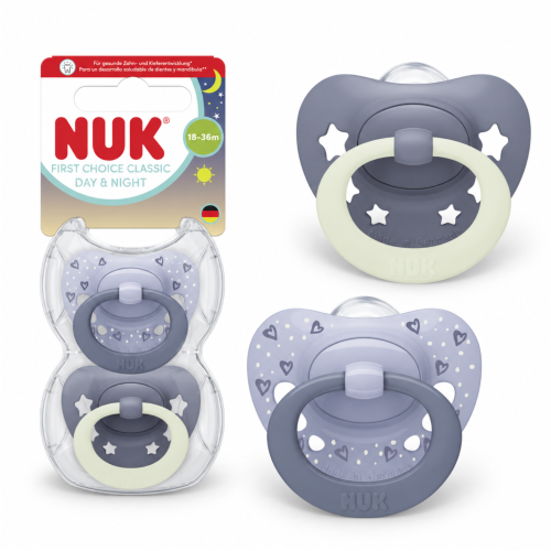 Smoczek NUK First Choice Classic Day & Night silikon 18-36m 2szt pudełko #zdjecie2