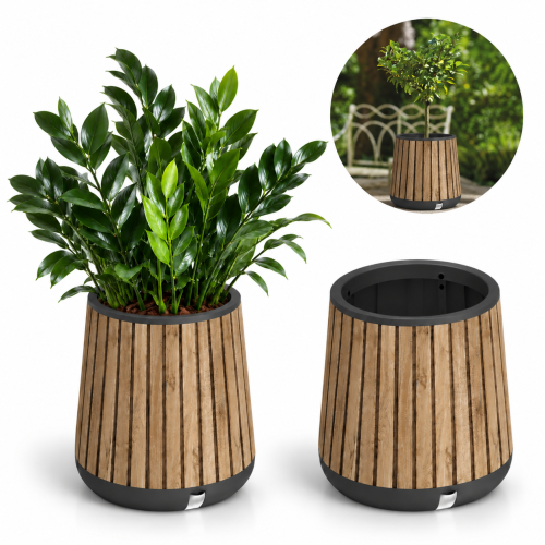 Donica Ogrodowa Keter Deco Conic Planter Pine Taras Balkon Drewno