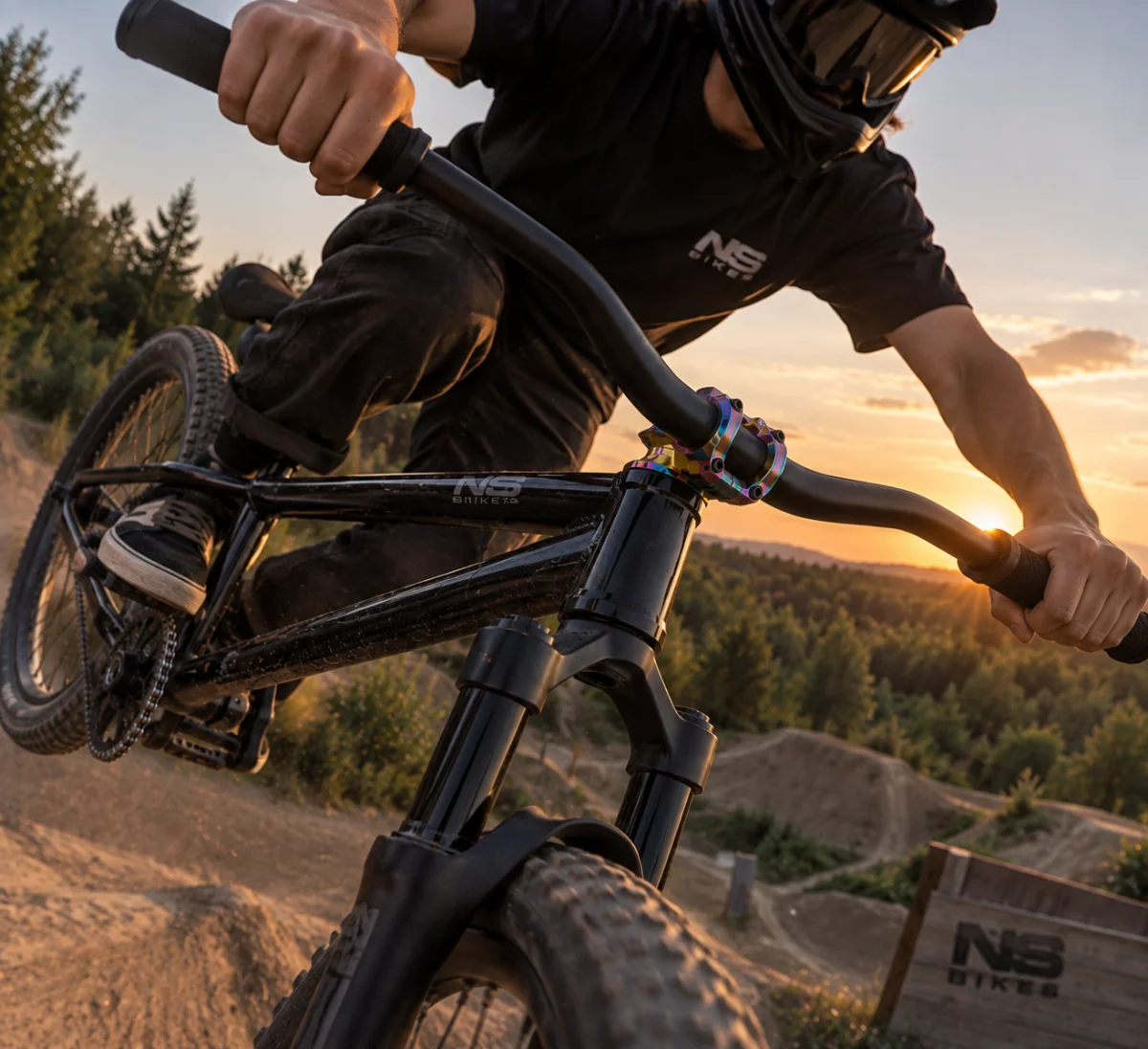 Mostek NS Bikes NSP-3407 Quantum Lite 31.8mm 45mm CNC Rainbow Tęczowy #zdjecie5