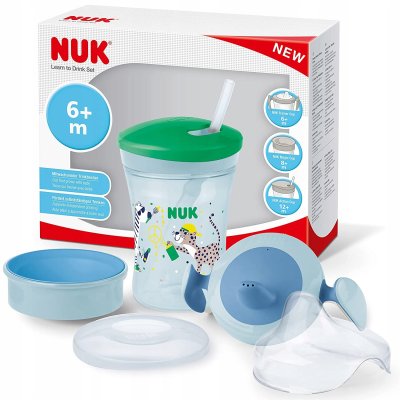 Zestaw do nauki picia NUK 3w1  230 ml kubek niekapek Trainer Cup 6m+ #zdjecie1