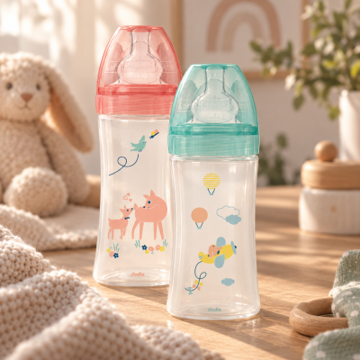Butelki antykolkowe Dodie Sensation+ 330ml 2szt 6m+ przepływ 3 kolorowe #zdjecie5