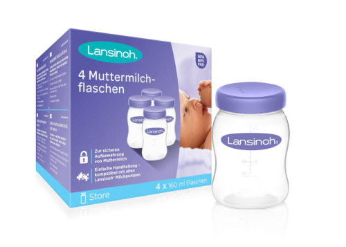 Butelki pojemniki na mleko pokarm Lansinoh 4x160ml zestaw do laktatora BPA #zdjecie10