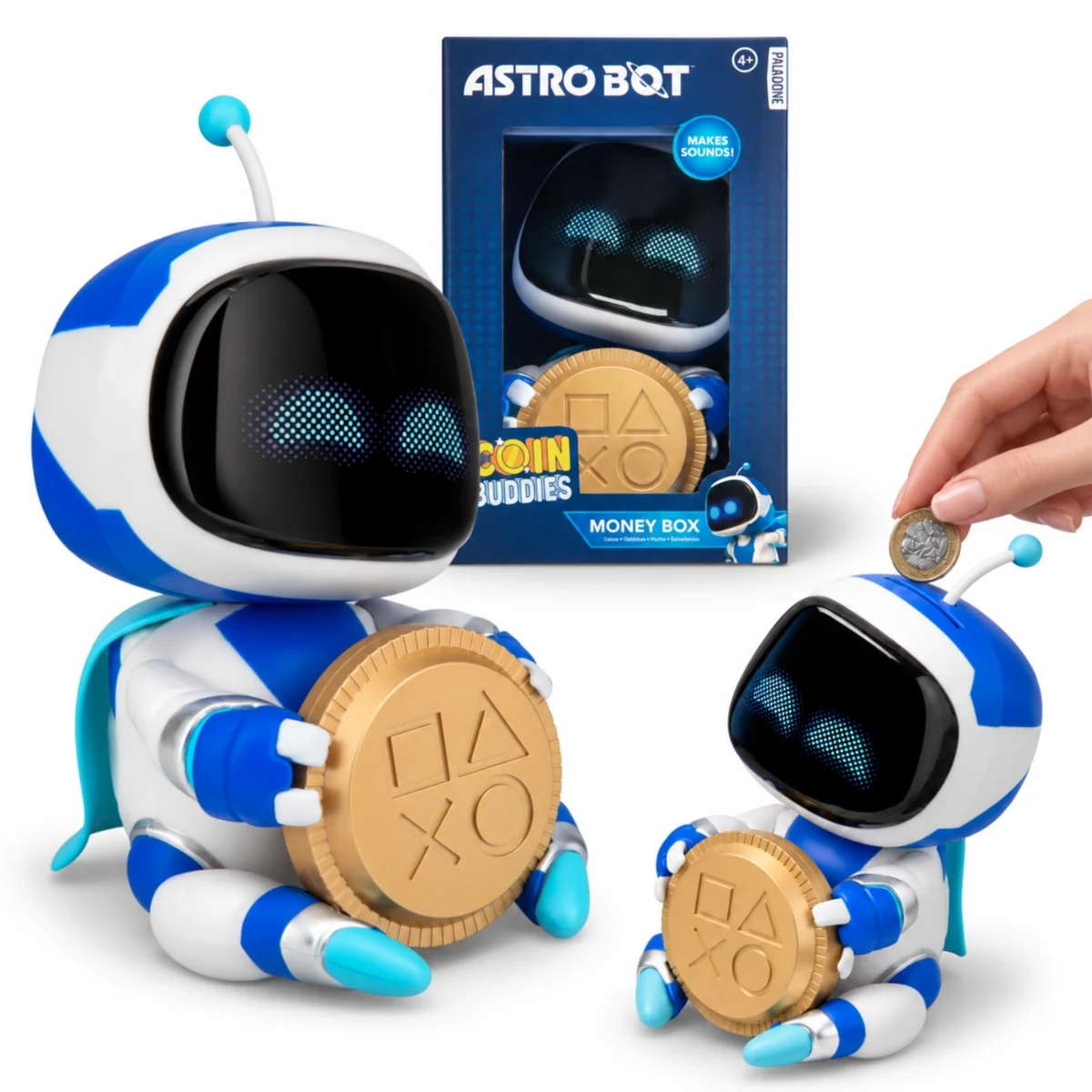 Skarbonka dla dzieci Astro Bot z dźwiękiem 18 cm PlayStation Coin Buddies #zdjecie3
