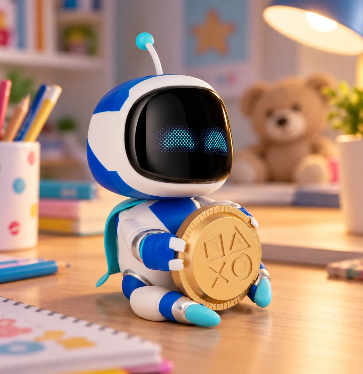Skarbonka dla dzieci Astro Bot z dźwiękiem 18 cm PlayStation Coin Buddies #zdjecie8