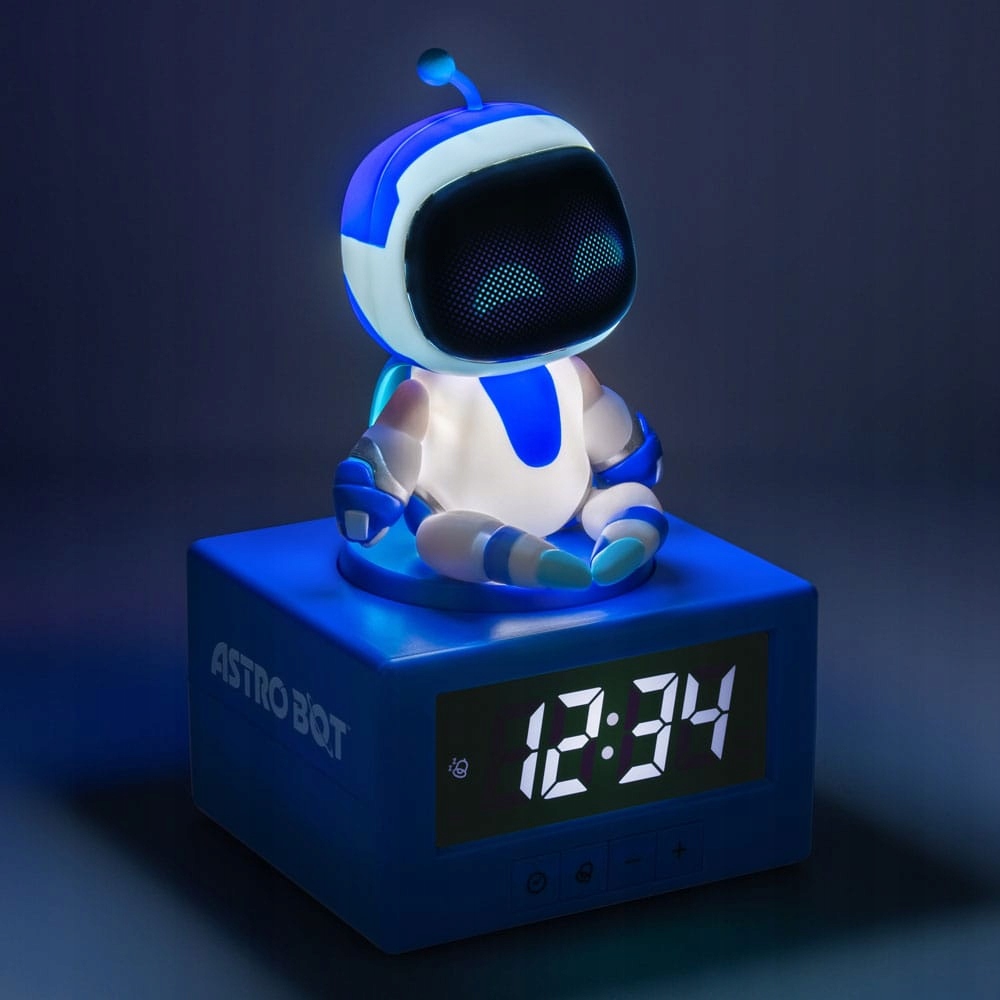 Budzik dla dzieci Astro Bot cyfrowy z lampką nocną na baterie PlayStation #zdjecie5