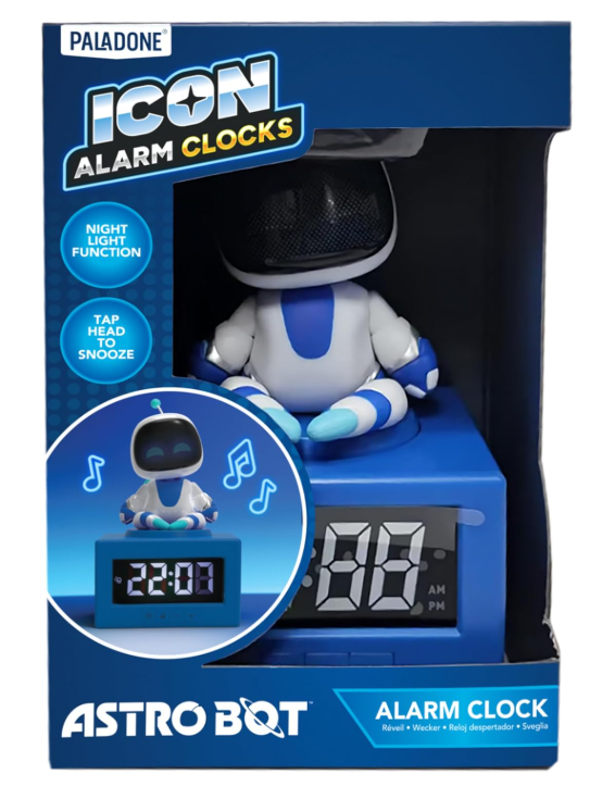 Budzik dla dzieci Astro Bot cyfrowy z lampką nocną na baterie PlayStation #zdjecie11