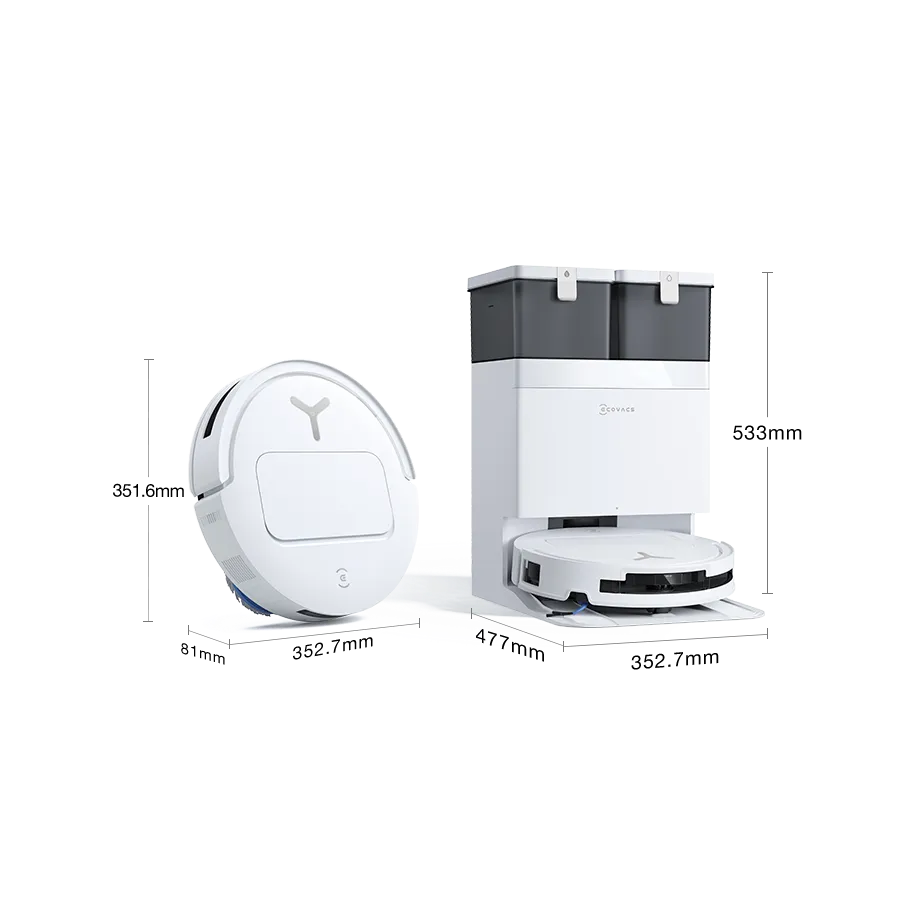 Robot sprzątający z mopem Ecovacs Deebot T50 Omni Gen3 25000Pa 81 mm biały #zdjecie3