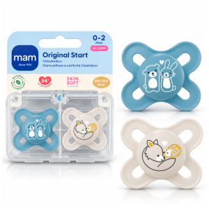 Smoczek MAM Original Start 0-2m 2szt silikon SkinSoft pudełko #zdjecie7