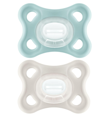 Smoczki MAM Comfort 2-12m 2szt 100% silikon lekkie miękkie pudełko mięta #zdjecie2