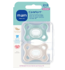 Smoczki MAM Comfort 2-12m 2szt 100% silikon lekkie miękkie pudełko mięta #zdjecie4