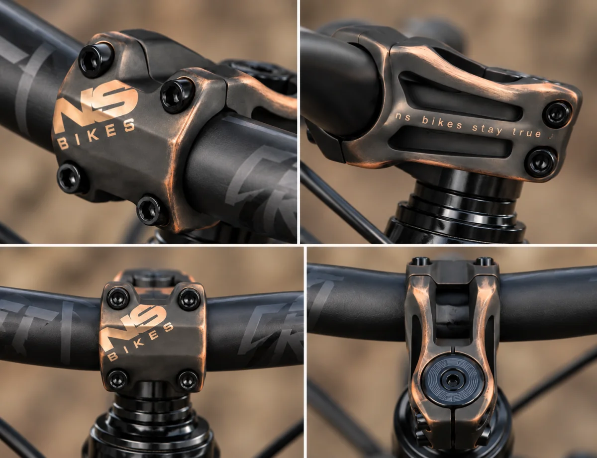 Mostek NS Bikes NSP-3612 Quantum Lite 31.8 45mm Oil Rub Dirt MTB CNC #zdjecie4