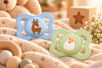 Smoczki MAM Air 2-6m 2szt silikon ażurowa tarcza pudełko jeleń owca #zdjecie4
