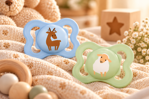 Smoczki MAM Air 2-6m 2szt silikon ażurowa tarcza pudełko jeleń owca #zdjecie4