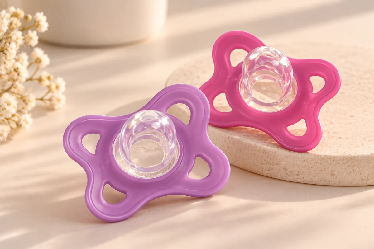 Smoczki MAM Comfort 0-3m 2szt 100% silikon lekkie miękkie fioletowe #zdjecie5