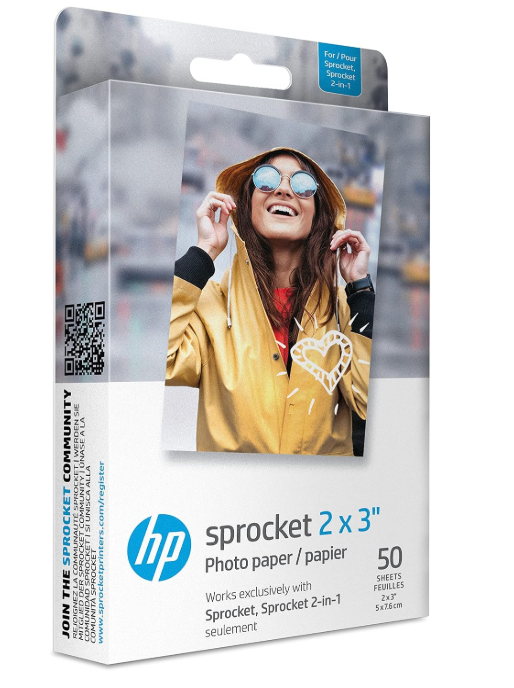 Papier HP ZINK 2x3 50 arkuszy do HP Sprocket samoprzylepny błyszczący #zdjecie7