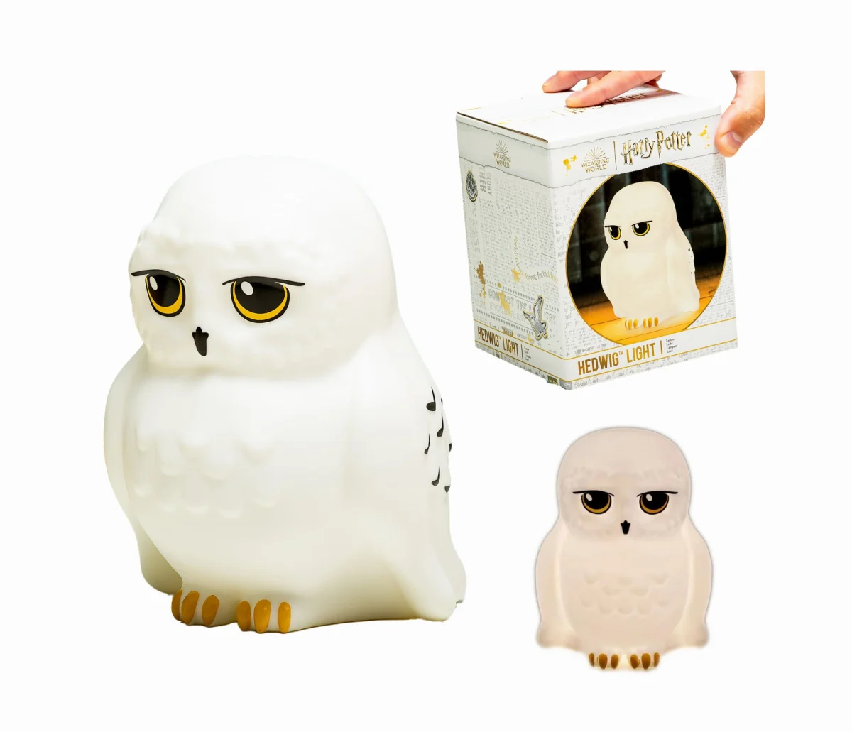 Lampka Harry Potter Hedwiga sowa 3D Paladone 16 cm
