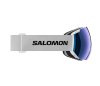 Gogle Narciarskie Salomon Radium ML White Mid Blue S2 Lustrzane Snowboard #zdjecie3
