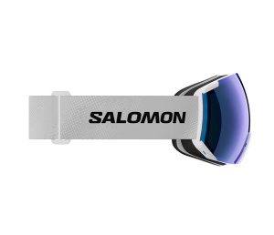 Gogle Narciarskie Salomon Radium ML White Mid Blue S2 Lustrzane Snowboard #zdjecie3
