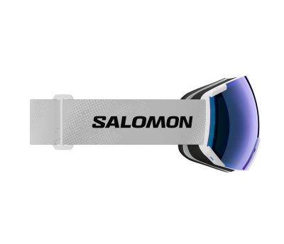 Gogle Narciarskie Salomon Radium ML White Mid Blue S2 Lustrzane Snowboard #zdjecie3