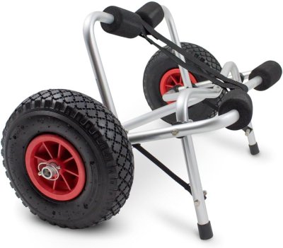 Wózek do Kajaka Kanu Bituxx Składany Aluminiowy Koła Pompowane Nośność 70kg #zdjecie4