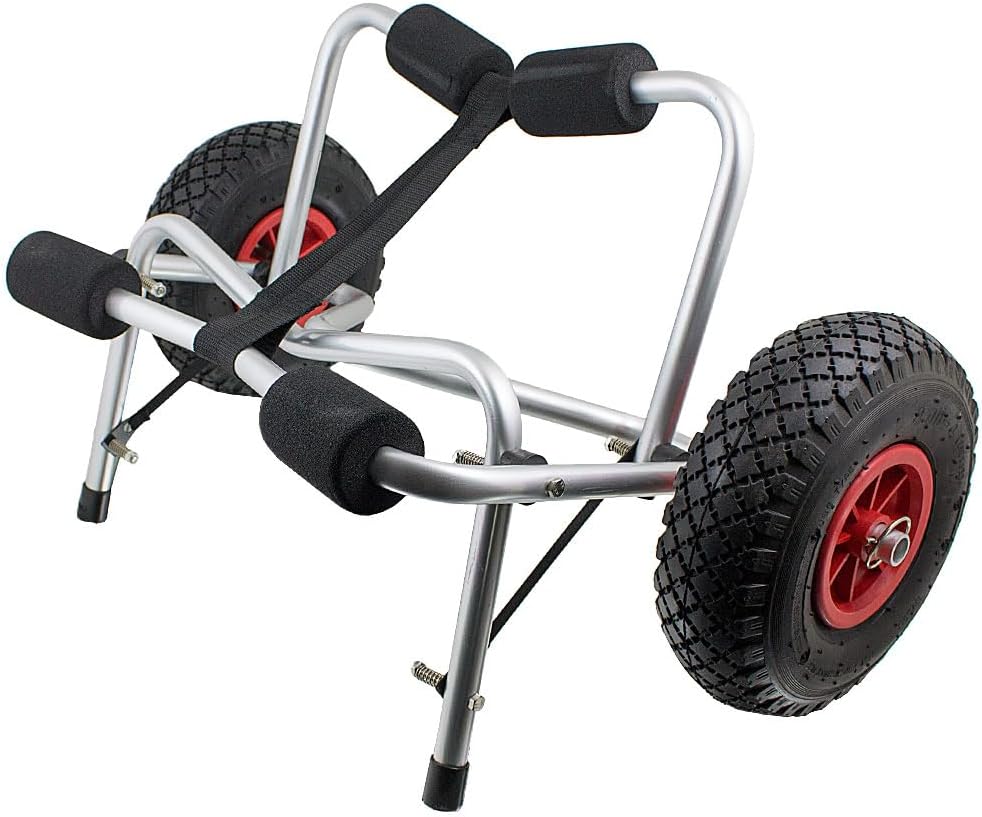 Wózek do Kajaka Kanu Bituxx Składany Aluminiowy Koła Pompowane Nośność 70kg #zdjecie6