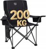 Timber Ridge Krzesło Turystyczne Składane XXL do 200kg Wyściełane Kemping #zdjecie1