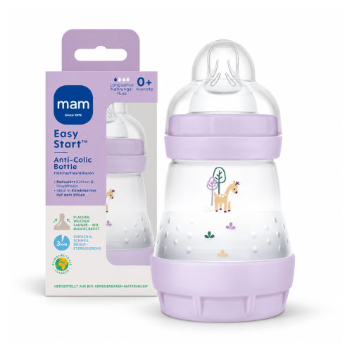 Butelka antykolkowa dla niemowląt MAM Easy Start 160ml 0m+  Fiolet #zdjecie1