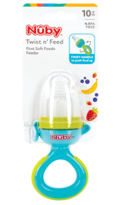 Gryzak do owoców Nuby Twist n Feed silikonowy dozownik nauka jedzenia 10m+ #zdjecie6