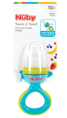 Gryzak do owoców Nuby Twist n Feed silikonowy dozownik nauka jedzenia 10m+ #zdjecie6