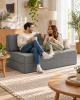 Sofa Rozkładana Materac Składany 140x200 Piankowy dla Gości Kanapa Fotel #zdjecie3