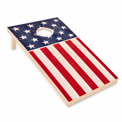 Gra Ogrodowa Cornhole GoSports Flaga Amerykańska Drewno 120x60 Worek Torba #zdjecie5