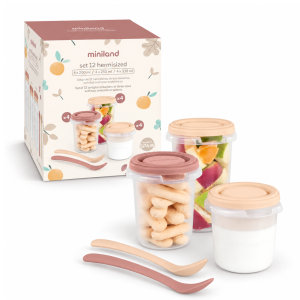 Pojemniki na żywność hermetycznie zamykane z łyżeczkami Valencia 12x250 ml #zdjecie7