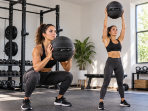 Piłka Lekarska Slam Ball ProsourceFit 14kg 30LB CrossFit Bez Odbicia Guma #zdjecie3
