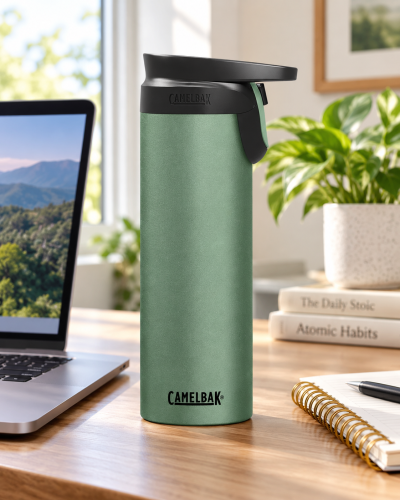 Kubek Termiczny CamelBak Forge Flow 500ml Stal Szczelny Zielony Ciepło 6h #zdjecie6
