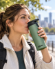 Kubek Termiczny CamelBak Forge Flow 500ml Stal Szczelny Zielony Ciepło 6h #zdjecie11