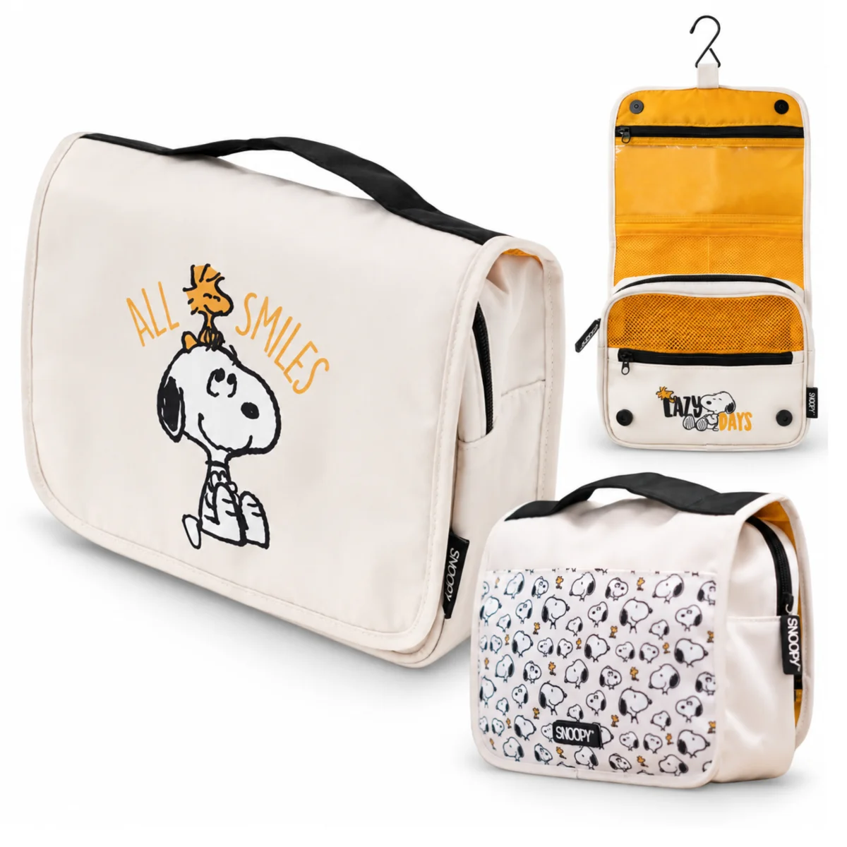 Kosmetyczka podróżna wisząca Snoopy Peanuts Grupo Erik z haczykiem #zdjecie9