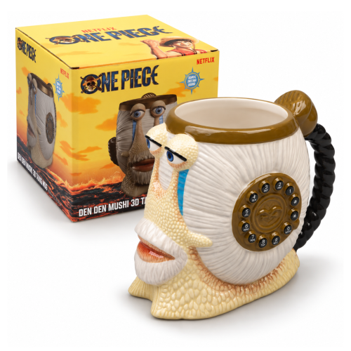 Kufel do piwa 3D One Piece Den Den Mushi Grupo Erik 800 ml Netflix prezent #zdjecie8
