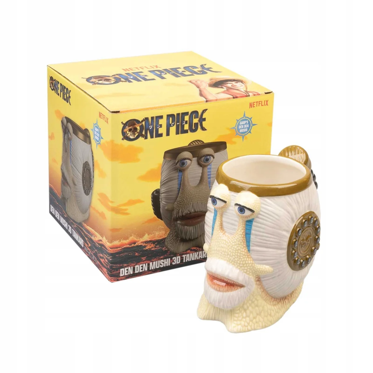 Kufel do piwa 3D One Piece Den Den Mushi Grupo Erik 800 ml Netflix prezent #zdjecie3
