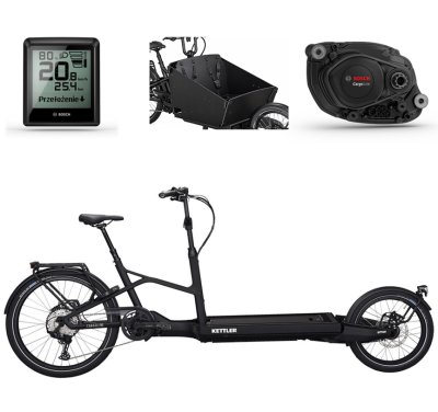 Rower elektryczny cargo KETTLER CARGOLINE BOSCH 85Nm 750Wh HT-800 #zdjecie1