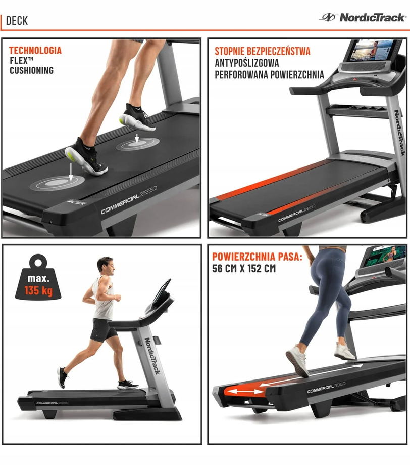 Bieżnia elektryczna NordicTrack NTL19221 do 135 kg #zdjecie3