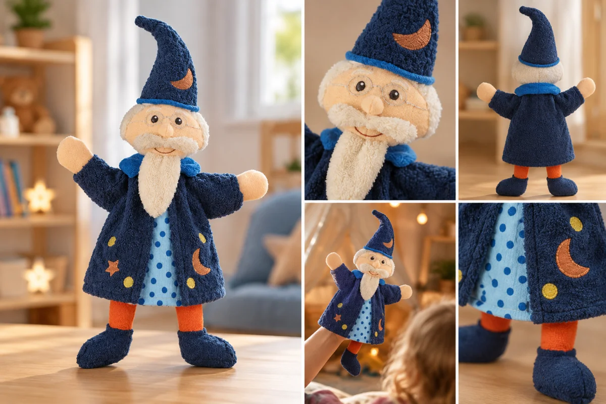 Pacynka na Dłoń Czarodziej Sterntaler 32 cm Pluszowa Zabawa w Teatr 0+ #zdjecie5