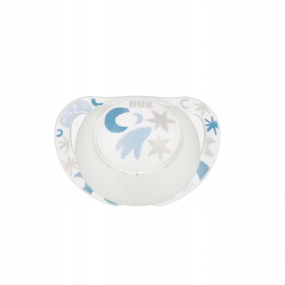 Smoczki Silikonowe NUK Star 0-6 Miesięcy Dzień Noc Świeci w Ciemności 2szt #zdjecie5