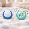 NUK Star Smoczki Uspokajające 6-18m Silikonowe Blue Birds 2-pak z Pudełkiem #zdjecie6
