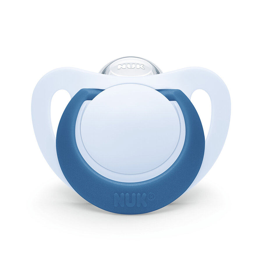 NUK Star Smoczki Uspokajające 6-18m Silikonowe Blue Birds 2-pak z Pudełkiem #zdjecie3