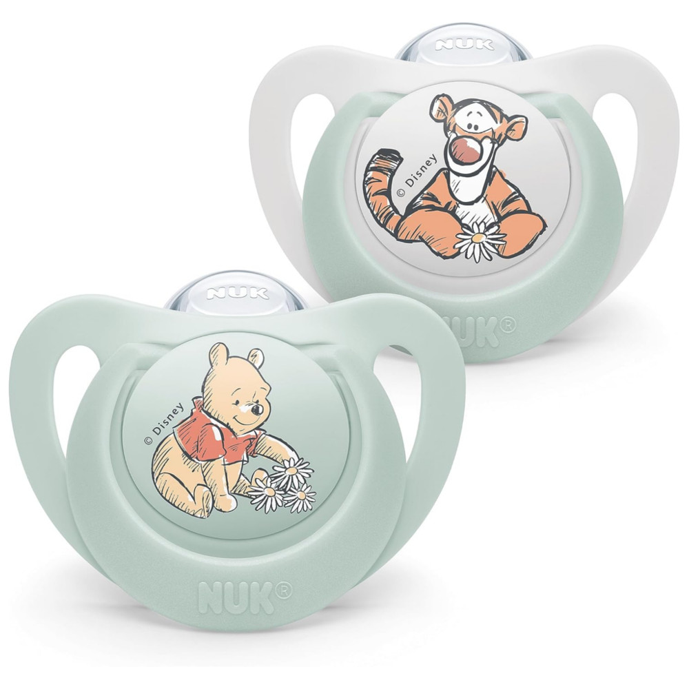 NUK Star Smoczki Uspokajające 0-6m Kubuś Puchatek Disney Silikonowe 2-pak #zdjecie5